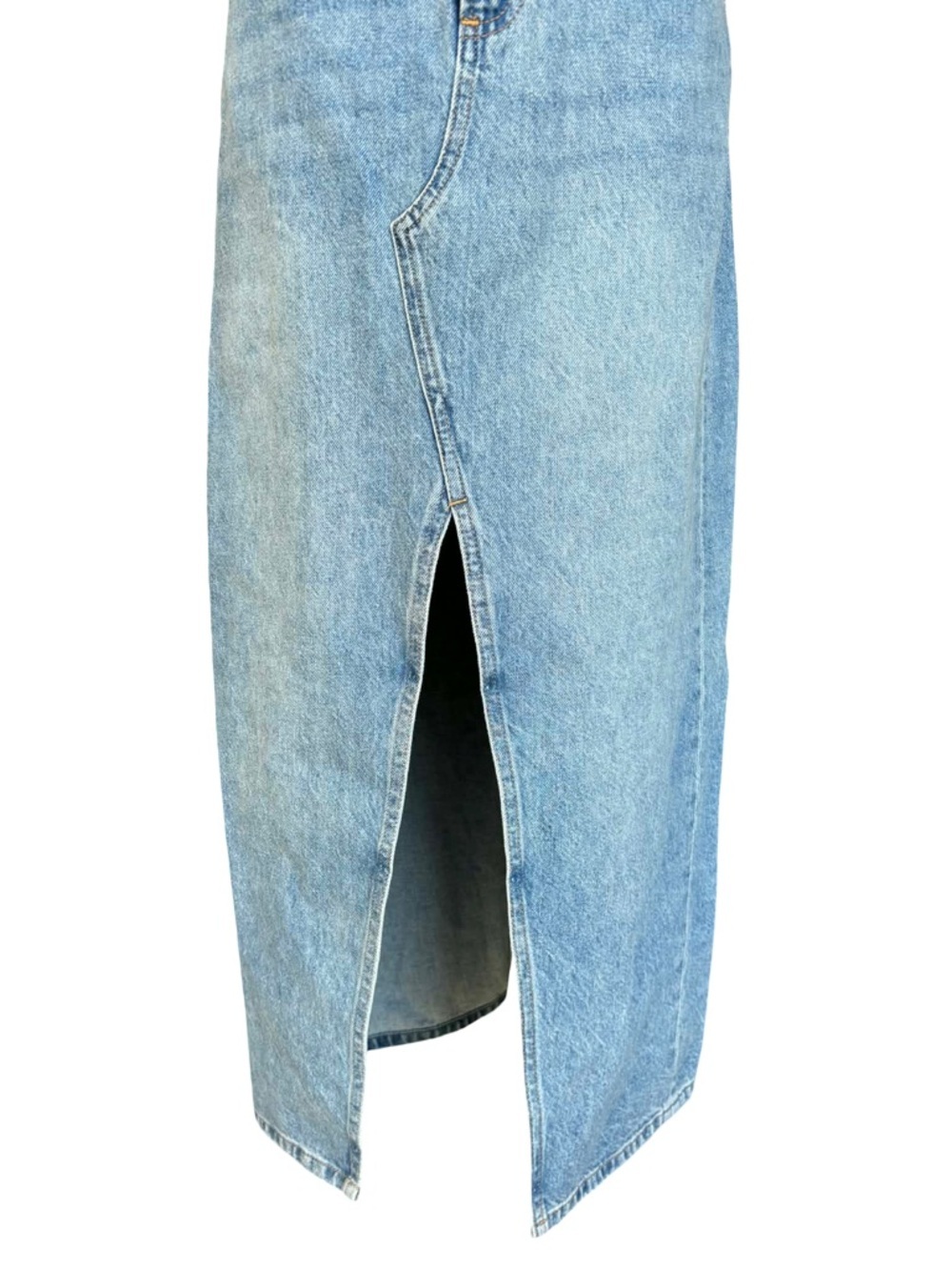 Denim Forum The ‘90s Vintage Maxi Denim Skirt - Picture 6 of 14